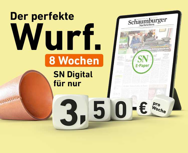Der perfekte Wurf. 8 Wochen SN Digital für nur 3,50 € pro Woche.